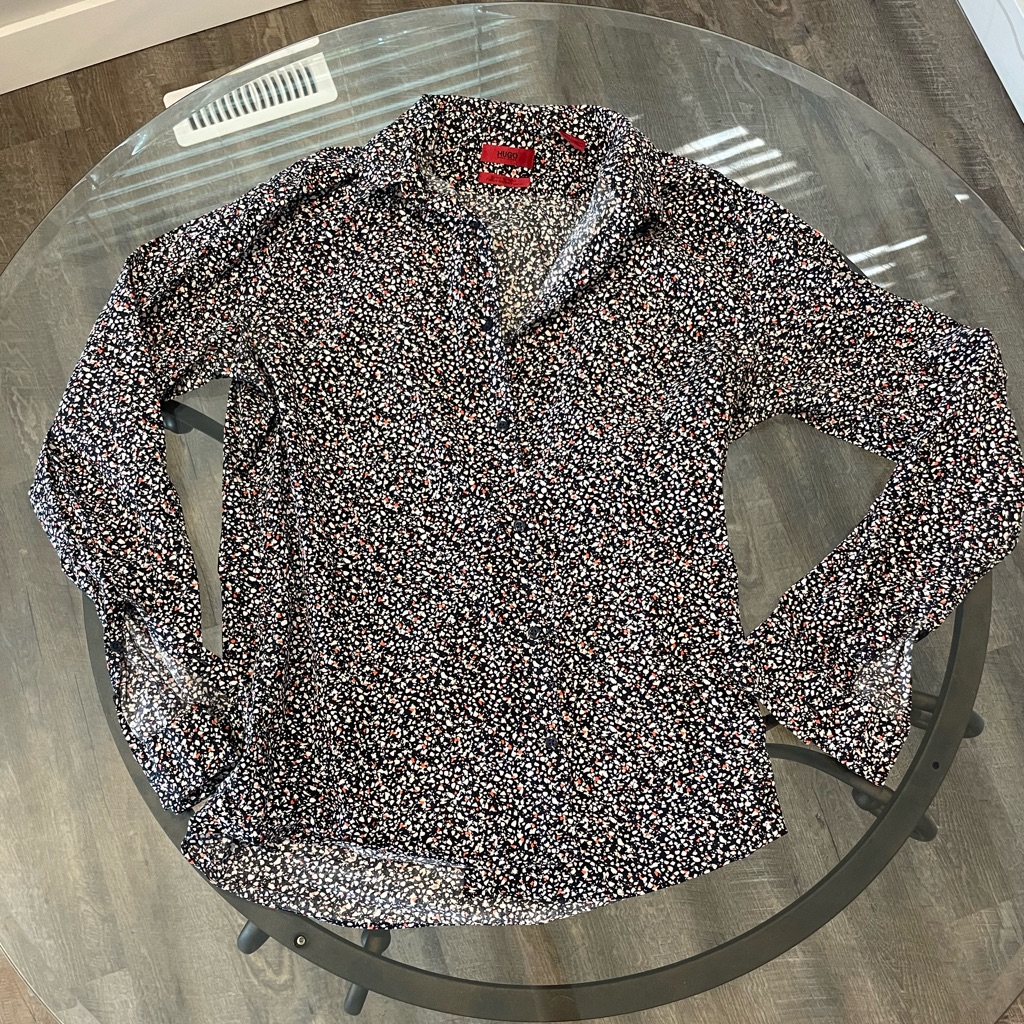 Hugo Confetti Pattern Button-Down